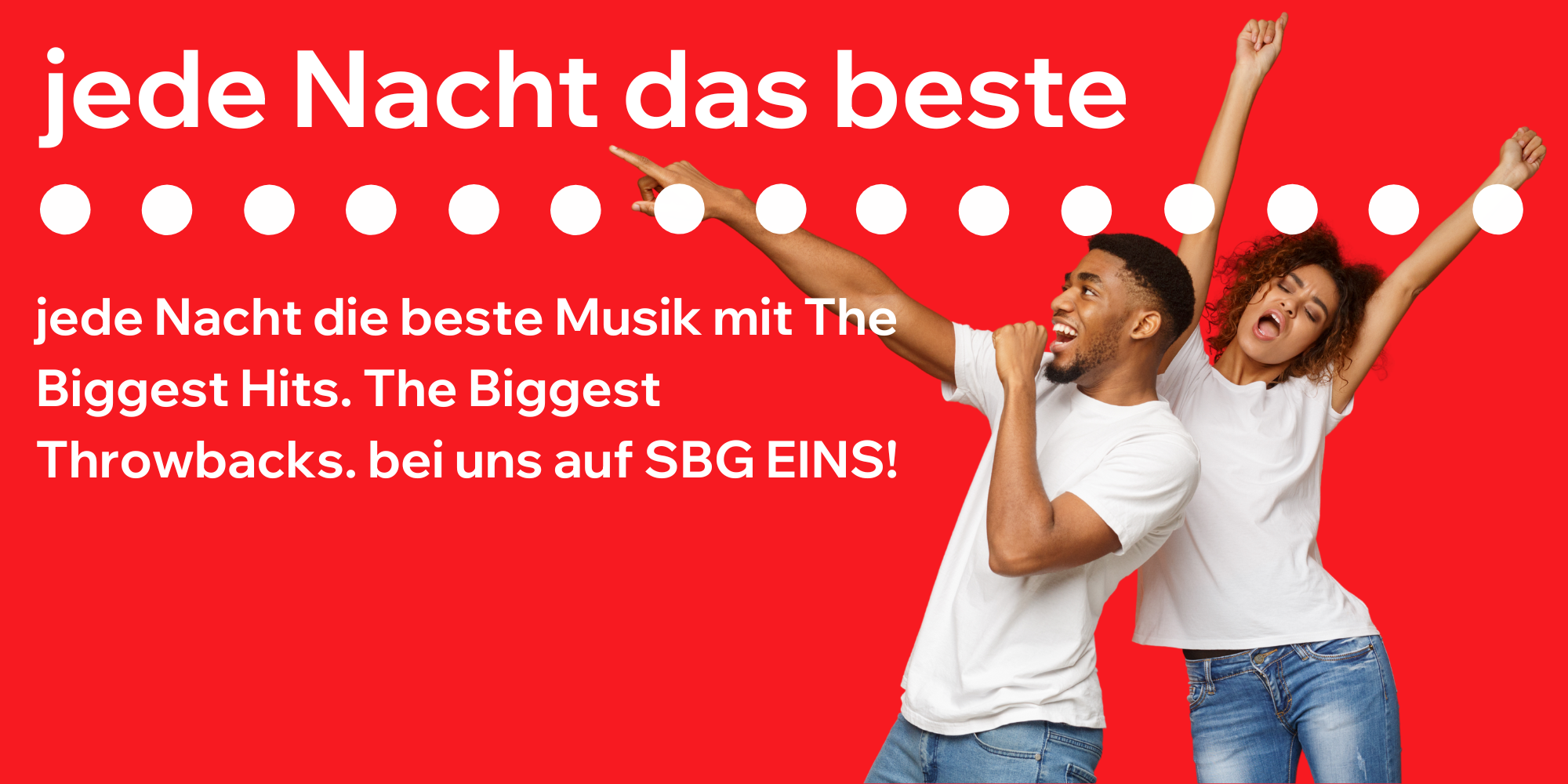 The Biggest Hits. The Biggest Throwbacks – in der Nacht